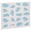 10pcs Stylish Art Tips Feather Water Transfers Nail Sticker for Ladies