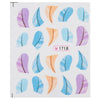 10pcs Stylish Art Tips Feather Water Transfers Nail Sticker for Ladies