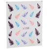 10pcs Stylish Art Tips Feather Water Transfers Nail Sticker for Ladies