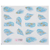 10pcs Stylish Art Tips Feather Water Transfers Nail Sticker for Ladies