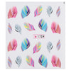 10pcs Stylish Art Tips Feather Water Transfers Nail Sticker for Ladies