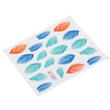 10pcs Stylish Art Tips Feather Water Transfers Nail Sticker for Ladies