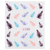 10pcs Stylish Art Tips Feather Water Transfers Nail Sticker for Ladies