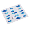 10pcs Stylish Art Tips Feather Water Transfers Nail Sticker for Ladies