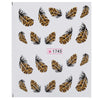 10pcs Stylish Art Tips Feather Water Transfers Nail Sticker for Ladies