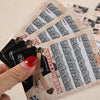 10pcs Fashion 3D DIY Black Decal Nail Art Decoration Sticker