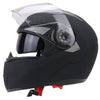 Full Face Motorcycle Helmet Dual Visor Street Bike with Transparent Shield