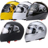 Full Face Motorcycle Helmet Dual Visor Street Bike with Transparent Shield