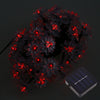 50 LEDs Solar Powered Lotus Flower String Light for Christmas Party Decoartion