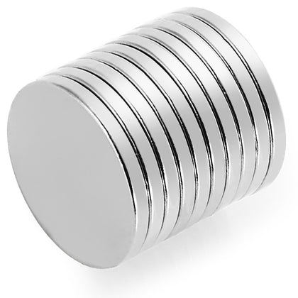 10pcs 20 x 20 x 2mm N35 Strong NdFeB Round Magnet Birthday DIY Intelligent Gift