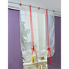 140 x 140CM European Wave Blinds Stitching Colors Voile Panel Window Curtain for Living Room Bedroom