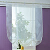 140 x 140CM European Wave Blinds Stitching Colors Voile Panel Window Curtain for Living Room Bedroom