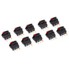 10pcs 12V Auto Car Boat Round LED Light Illuminated Rocker Switch