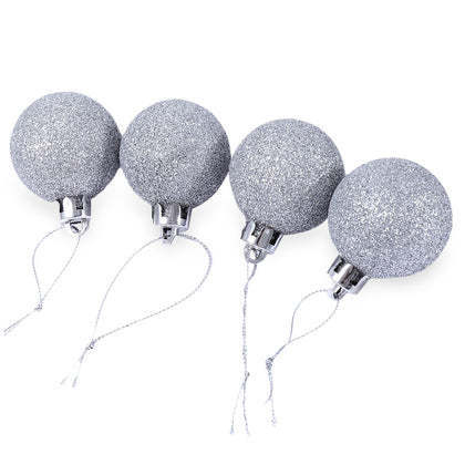 12pcs 4cm Christmas Festival Decorating Ball Hanging Ornaments