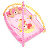 Baby Mat Bear Folding Gym Blanket with Frame Rattle Crawling Toy