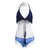 Cute Two-piece Mini Bandage Bikini Set Halter Swimsuit String Swimwear