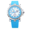Angie 7135L Unisex Quartz Watch Luminous Pointer 3ATM Date Day Display Rubber Band Wristwatch