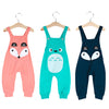 Unisex Child Boys Girls Cute Little Pattern Cotton Blend Casual Dungarees Rompers Overalls Haren Pants