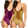 Women Velvet One Piece Swimwear