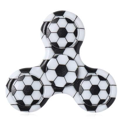 Fiddle Toy Plastic Soccer Patterned Fidget Spinner