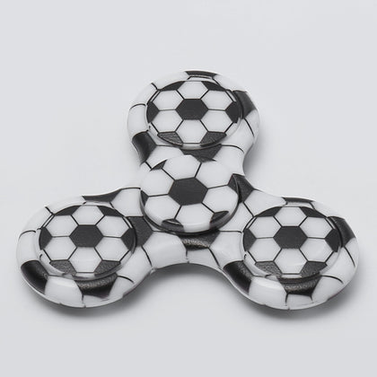 Fiddle Toy Plastic Soccer Patterned Fidget Spinner