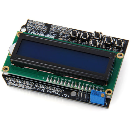 LCD1602 Character LCD Keypad Shield V1.0 with Contrast Adjustment and Backlight for Arduino Developer