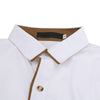 Turndown Collar Color Block Edging Shirt