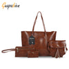 4pcs Women Tote Handbag Shoulder Crossbody Bag