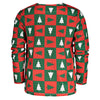 Crew Neck Long Sleeve Christmas T-shirt