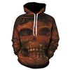 3D Skull Print Pullover Hoodie