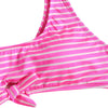 Stripe Knot Preppy Style Bikini