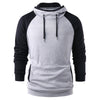 Raglan Sleeve Color Blocking Pullover Hoodie