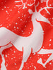 Christmas Elk Print Fit and Flare Dress