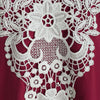 Crochet Front Flare Sleeve Short Dress
