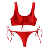 Ribbed Knot Bikini Set