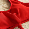 Ribbed Knot Bikini Set