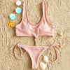 Ribbed Knot Bikini Set