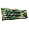 SUNSONNY S - J5 Camouflage Wired Mechanical Gaming Keyboard Blue Switch LED Backlight 104 Keys