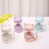 3 in 1 LED Night Light Fan Humidifier Cute Cat Air Diffuser Purifier Atomizer