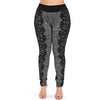 Plus Size Space Dye Printed Leggings