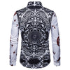 Front Poker Print Long Sleeve Shirt