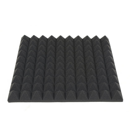 10pcs Acoustic Foam Panels Studio Soundproof Pads 50 x 50 x 5cm