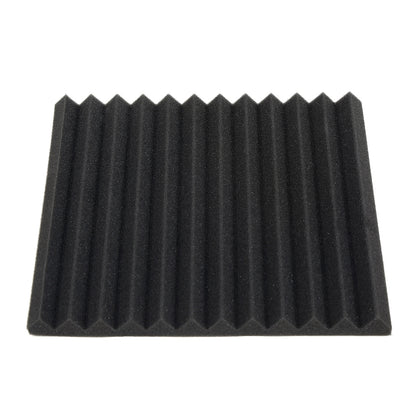 12pcs Acoustic Foam Panels Studio Soundproof Wedge Pads 30 x 30 x 2.5cm