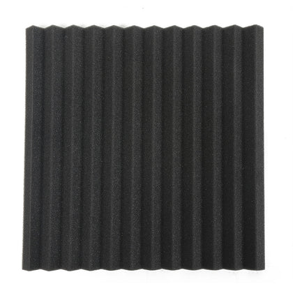 12pcs Acoustic Foam Panels Studio Soundproof Wedge Pads 30 x 30 x 2.5cm