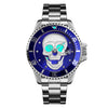 SKMEI 9195 Men's Rhinestone Creative Dial Waterproof Quartz Watch