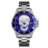 SKMEI 9195 Men's Rhinestone Creative Dial Waterproof Quartz Watch