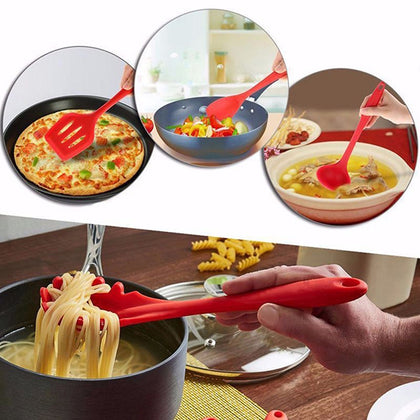 10PCS Silica Gel Kitchenware Non-stick Pan Shovel Spoon