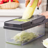 11PC Vegetable Fruit Peeler Multi-Function Chopper Steel Slicer Dicer Wire Slicer Grater set