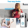 1080P WiFi Smart Wireless Security Doorbell with Indoor Chime HD Visual Intercom Recording Video Night Vision PIR Detection APP Control For IOS Android