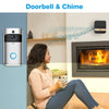 1080P WiFi Smart Wireless Security Doorbell with Indoor Chime HD Visual Intercom Recording Video Night Vision PIR Detection APP Control For IOS Android